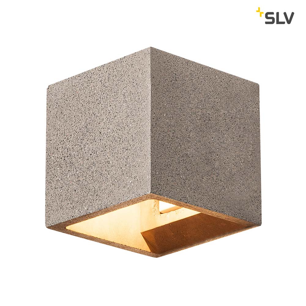 S.Luce SLV Solid Cube Wandleuchte QT14 Sandstein