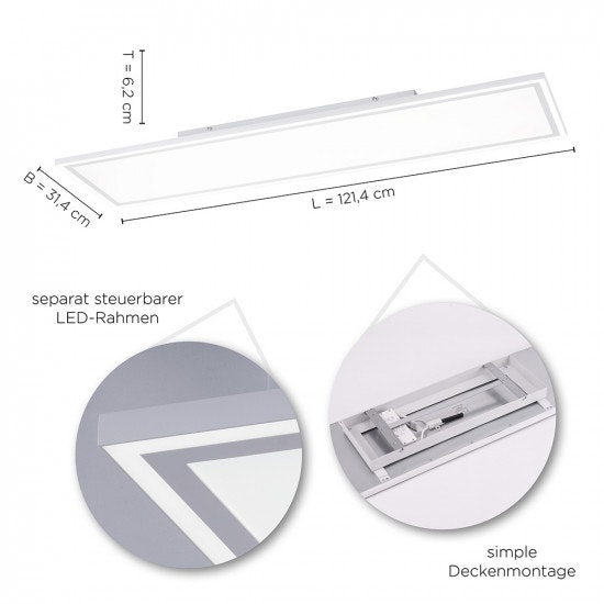 LED Deckenpanel mit Serienschalter und Lichtfarbensteuerung Dimmbar thumbnail 4