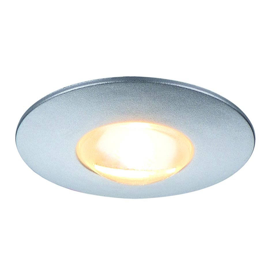 S.Luce SLV DEKLED Einbauleuchte rund Silber metallic 1W LED Warmweiß 3000K