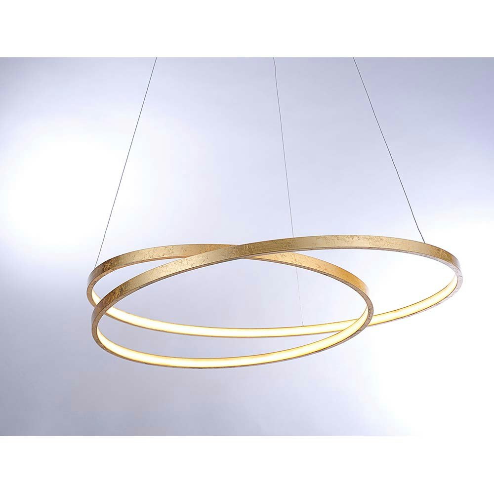 LED-Pendelleuchte Roman Ringförmig in Goldfarben Ø 72cm thumbnail 4