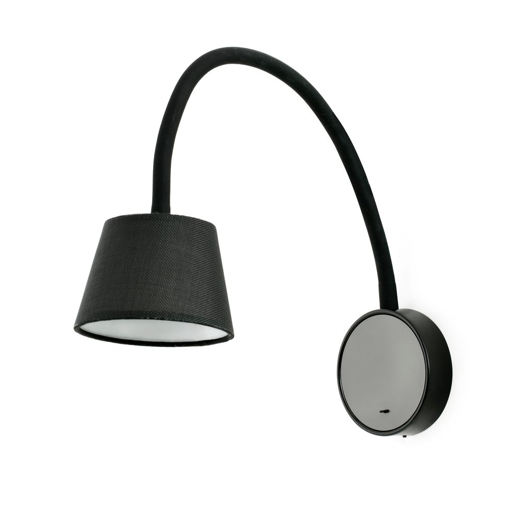 S.Luce LED Lesewandleuchte BLOME Schwarz