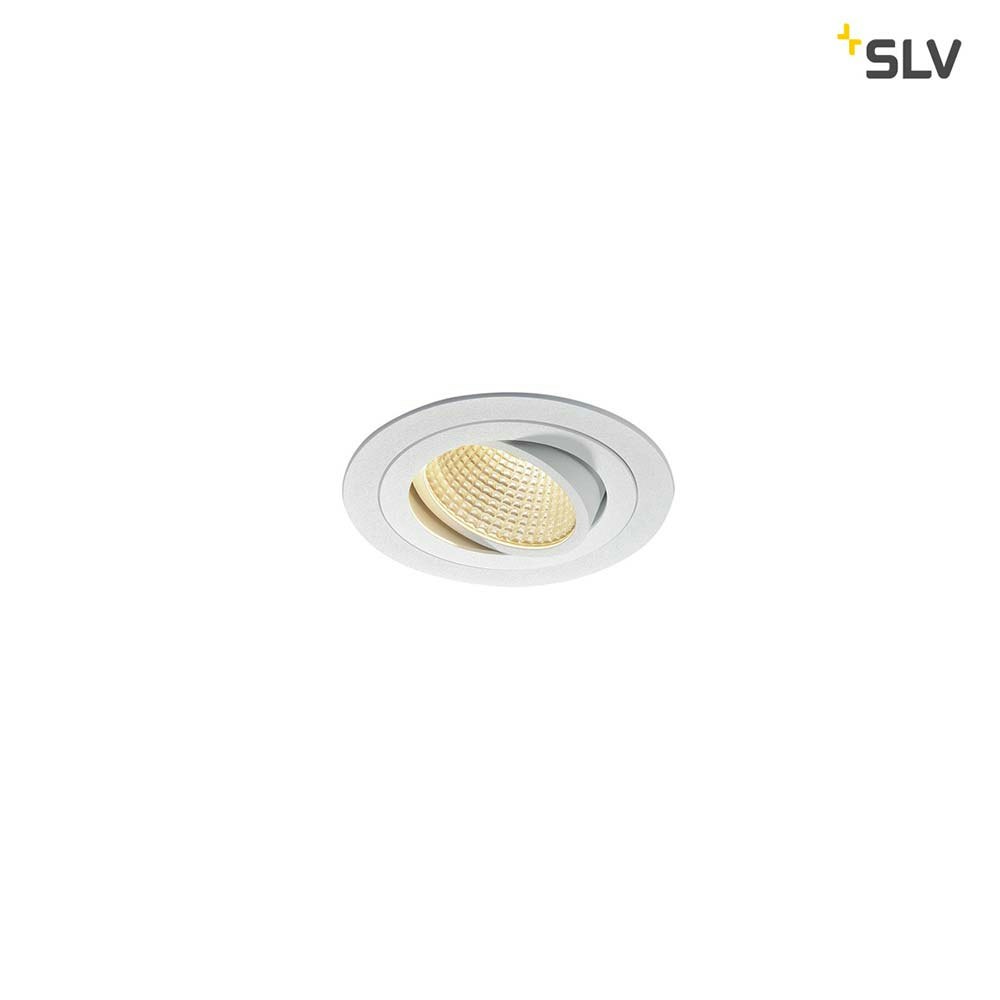 SLV New Tria LED DL Round Set Weiß 12W 38°, 3000K, inkl. Treiber, Clipf. thumbnail 1