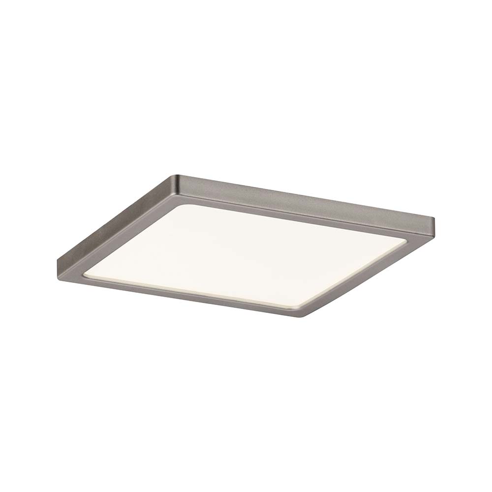 S.Luce EBL Set Panel Areo eckig IP23 LED 1x8W 3000K 120x120mm Nickel-Matt