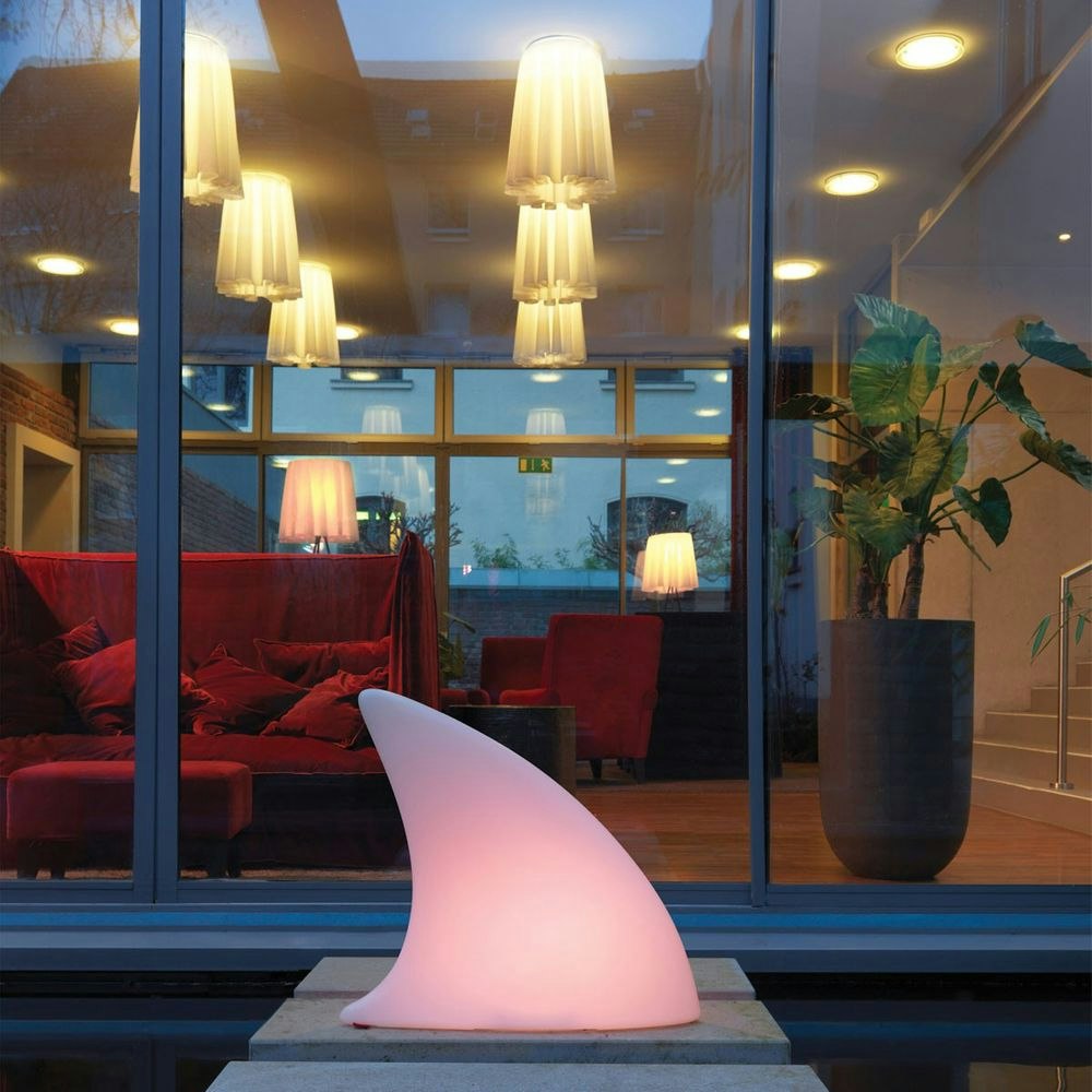 Moree Lampe de décoration LED rechargeable Shark avec changement de couleur IP44 thumbnail 4