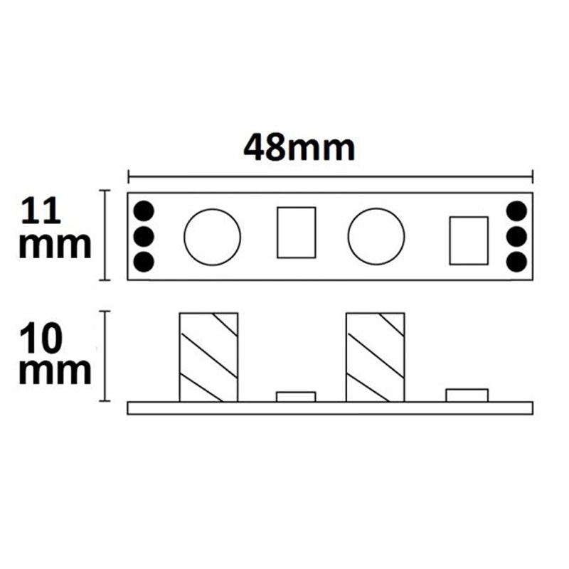 Mini-variateur tactile LED blanc dynamique pour profilés thumbnail 3