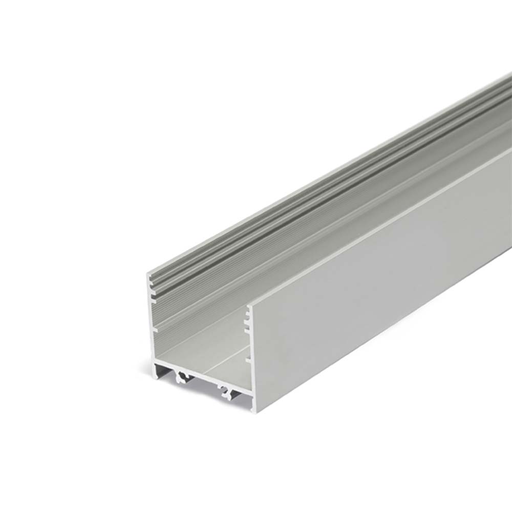 S.Luce XXL Aufbauprofil 200cm Alu-eloxiert ohne Abdeckung für LED-Strips