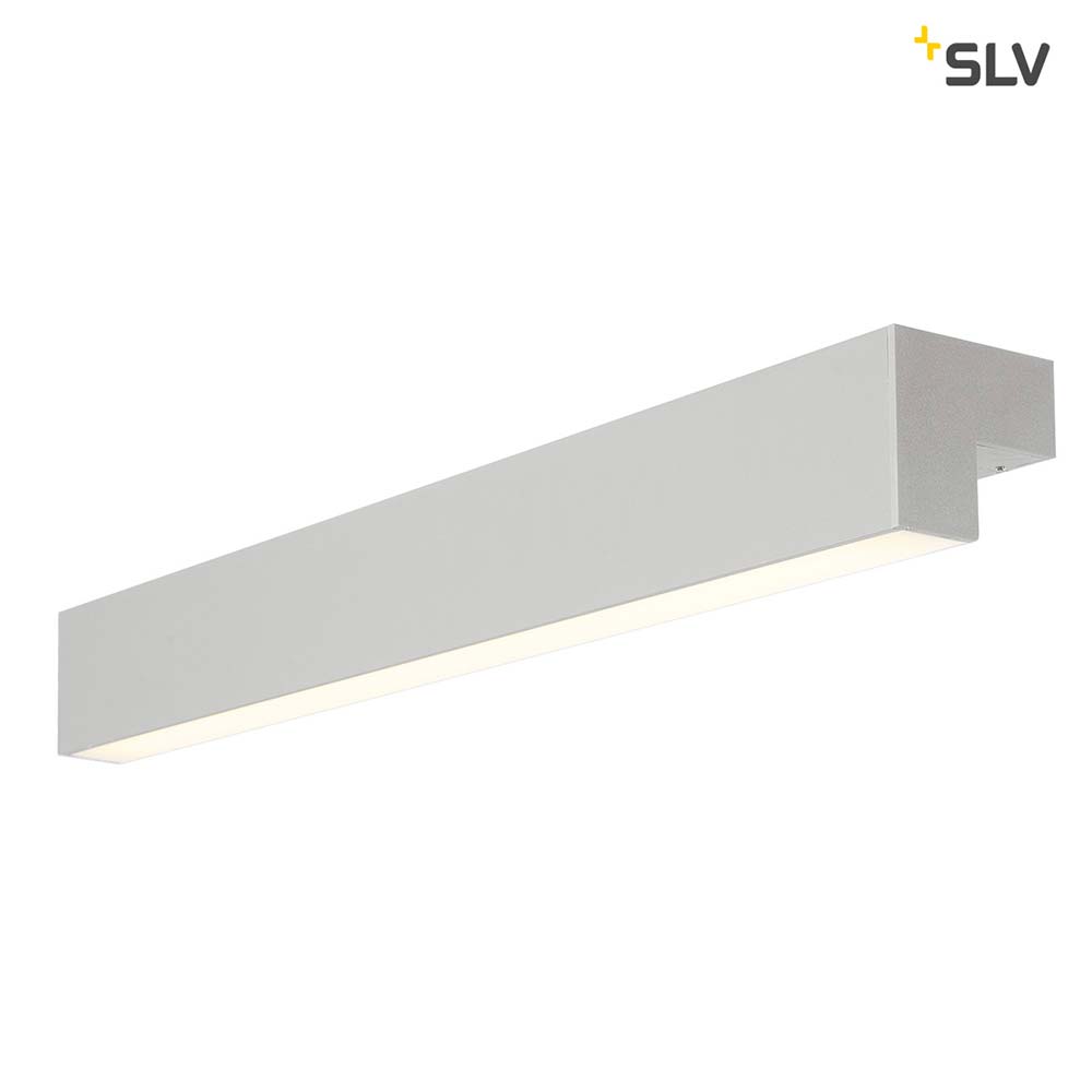 S.Luce SLV L-Line 60 LED Wand- & Deckenleuchte IP44 Silbergrau