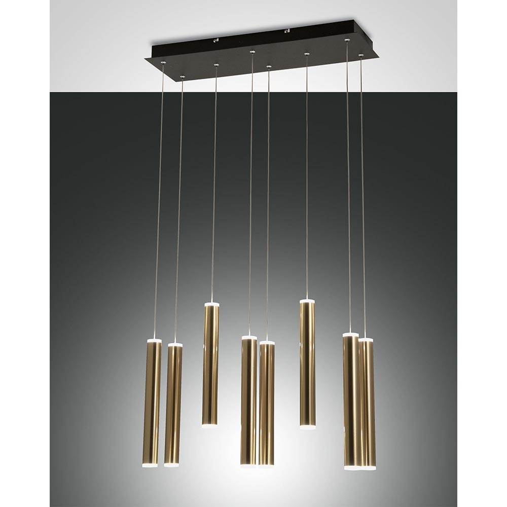 S.Luce Fabas Luce Prado LED Pendelleuchte 8-flammig