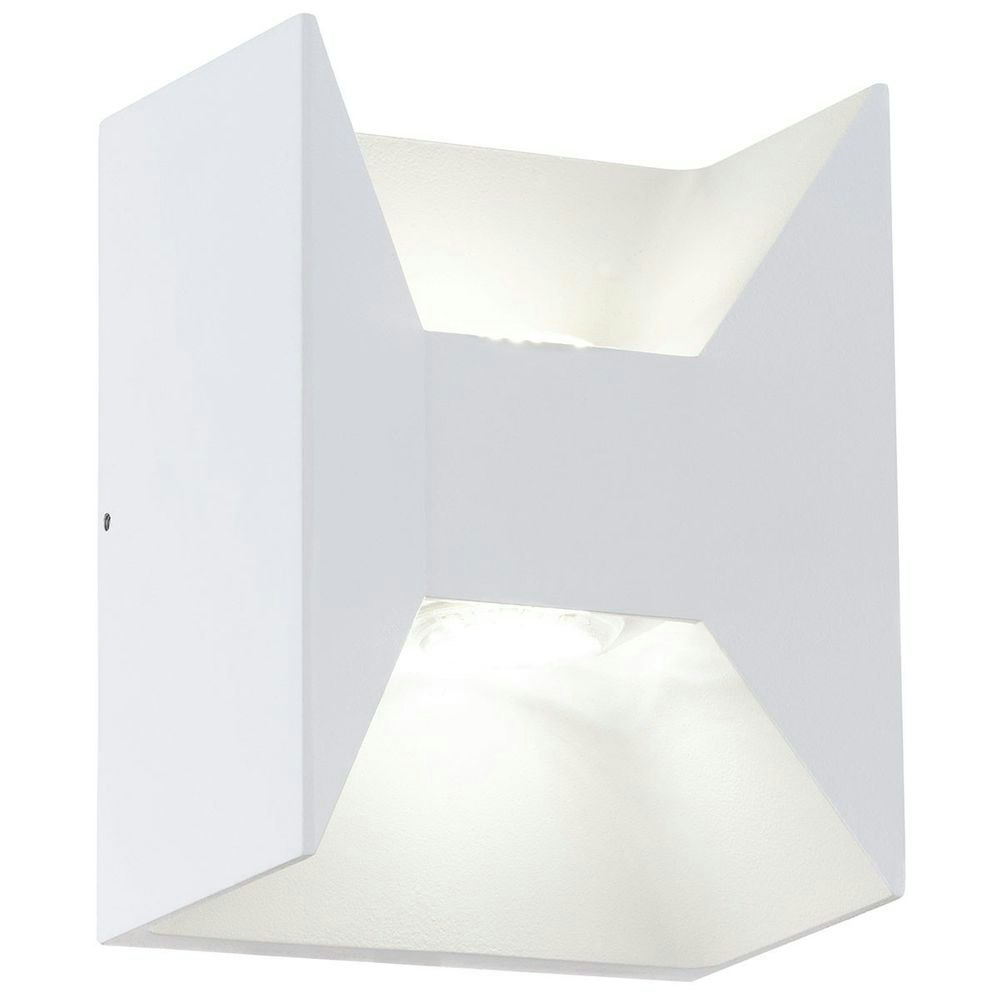 Morino LED Außen-Wandleuchte 2-flammig Weiß 2