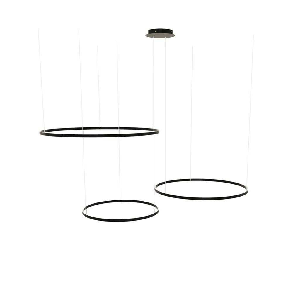 s.luce LED 3er-Ring Pendelleuchten Kombination Exzentrisch thumbnail 6