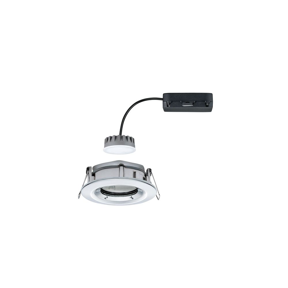 S.Luce LED Einbaustrahler Nova Plus Coin Dimmbar IP65 2700K Chrom