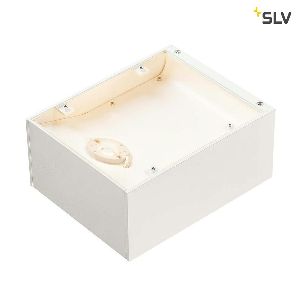 SLV Shell 15 LED Wandaufbauleuchte Weiß thumbnail 1