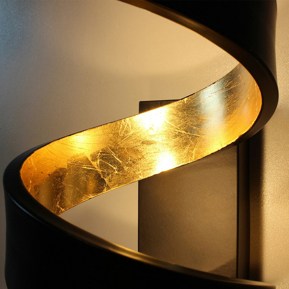 LED Deckenleuchte Helix Goldfarben, Schwarz 2