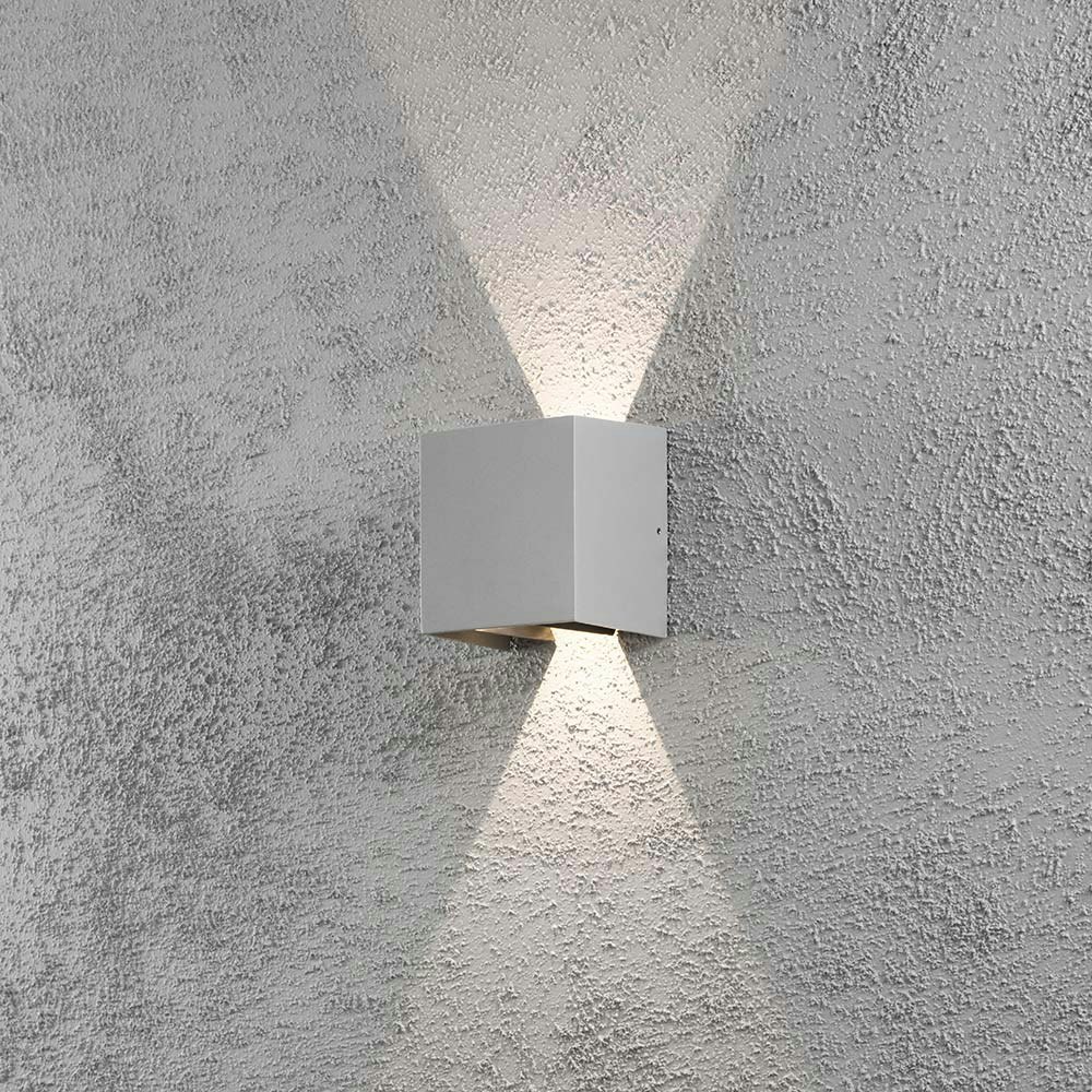 Cremona LED Außen-Wandlampe verstellbarer Lichtaustritt Grau zoom thumbnail 3