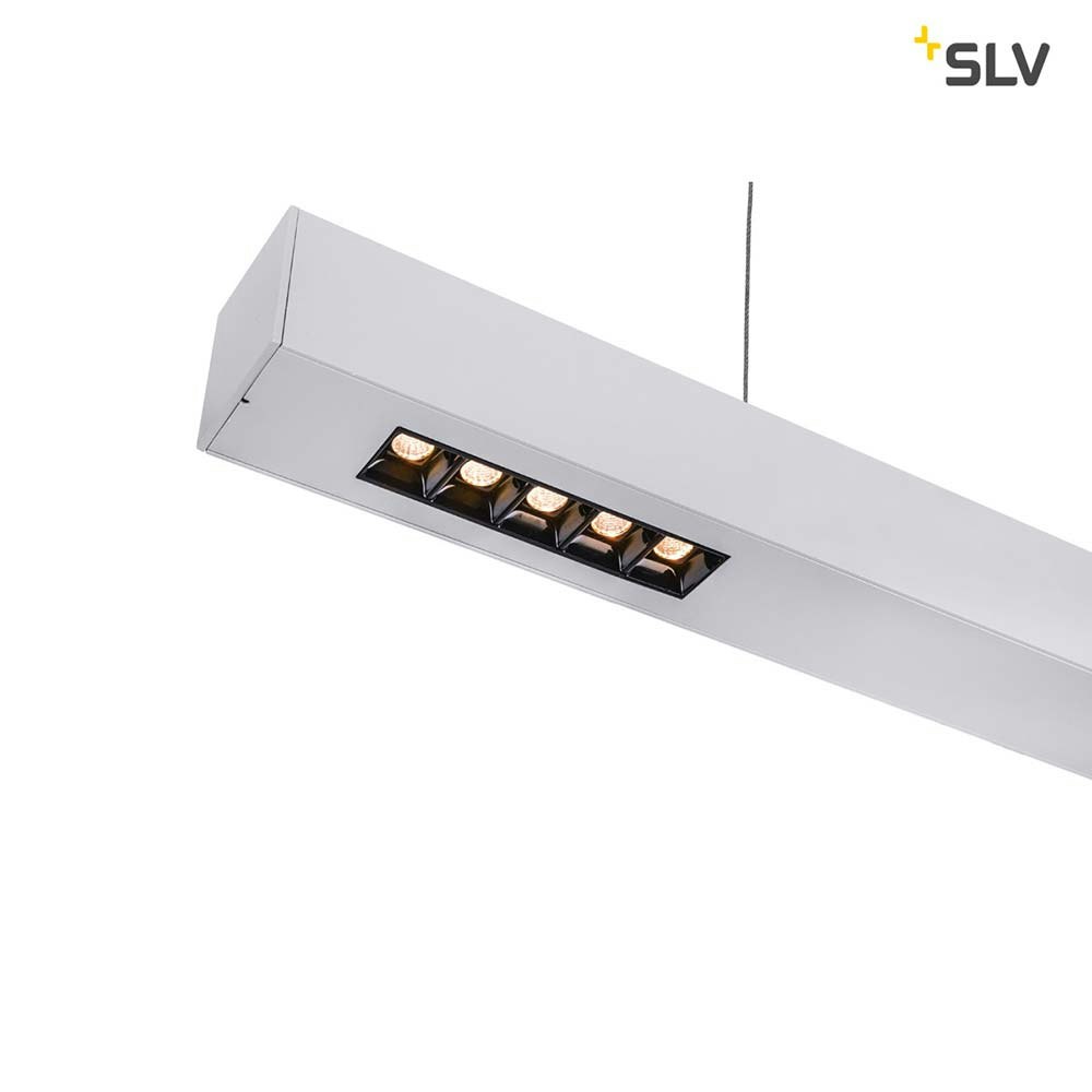 SLV Q-Line LED Pendelleuchte 1m Silber 3000K thumbnail 3