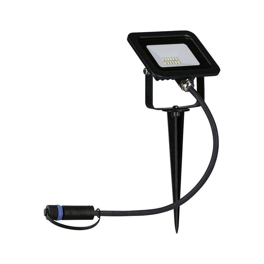 Plug & Shine Projecteur de jardin à LED IP65 noir 2