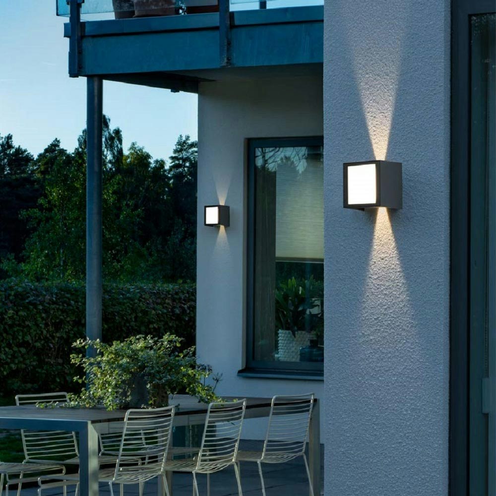 Cremona XL LED Außen-Wandleuchte Lichtstrahl einstellbar Anthrazit zoom thumbnail 2