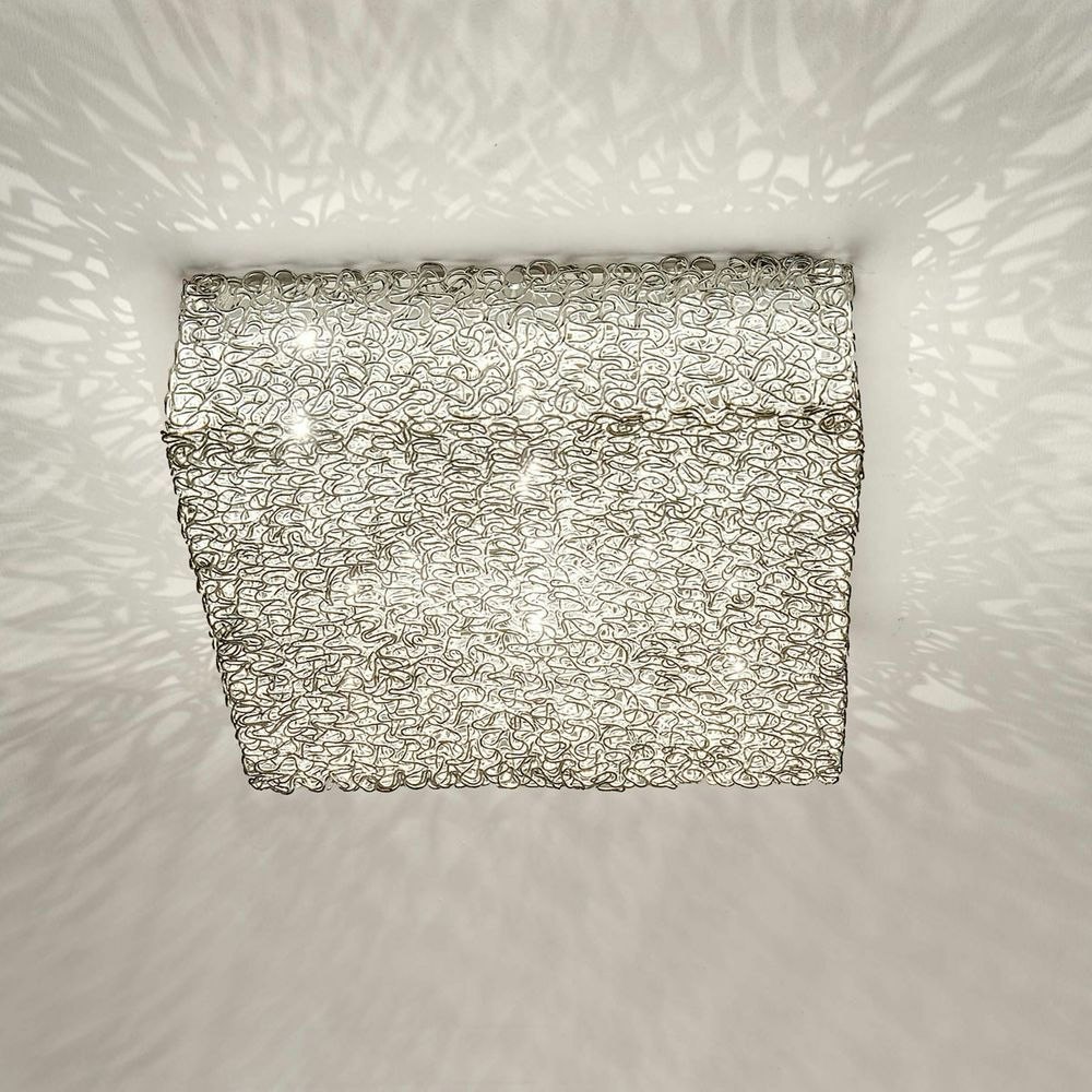 Deckenleuchte 9-flammig Rifugio Aluminium-Metall verchromt Silber zoom thumbnail 1