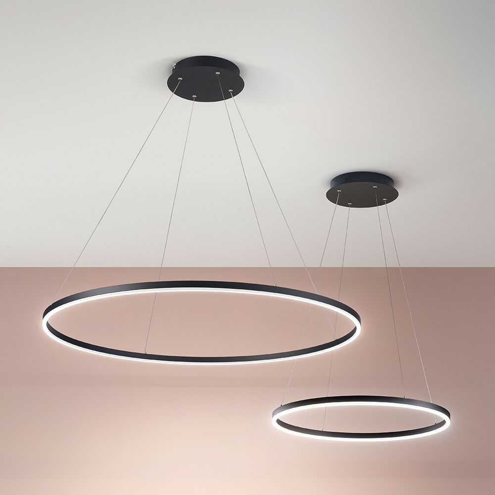 S.Luce Fabas Luce Giotto LED Hängelampe Ø 60cm Metall