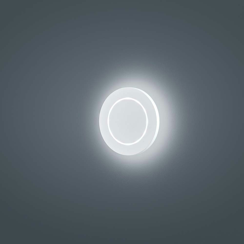 Helestra LED Außen-Wandlampe Fogo IP54 Weiß 