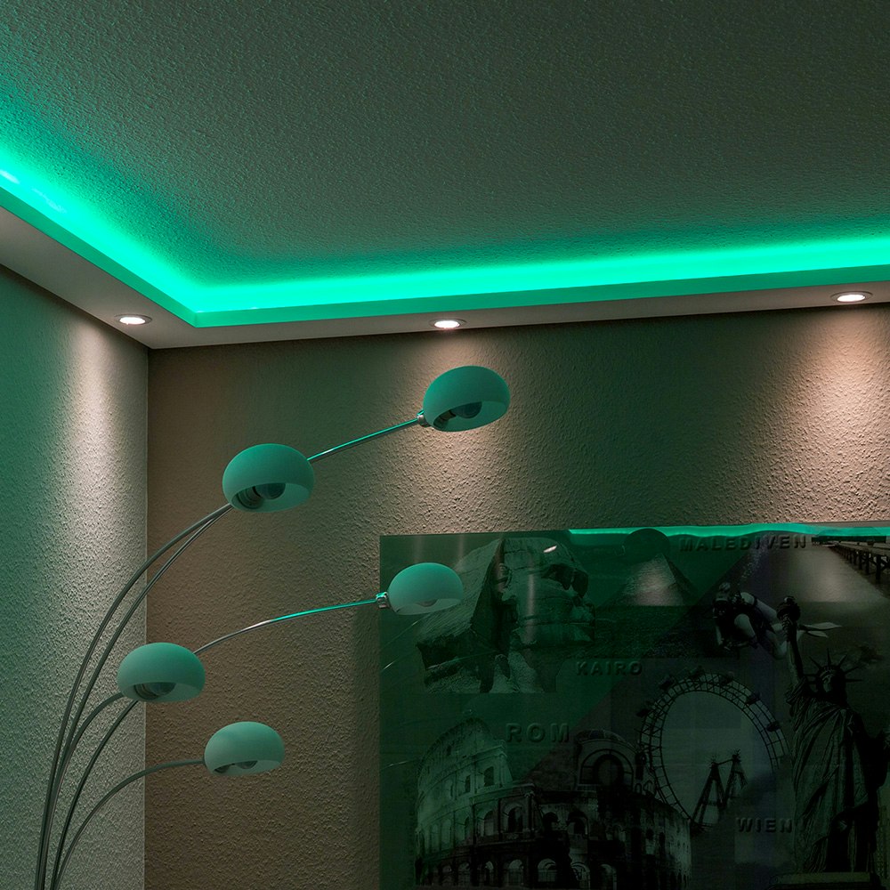 2 Meter Indirekte Beleuchtung LED Lichtprofile Wand & Decken