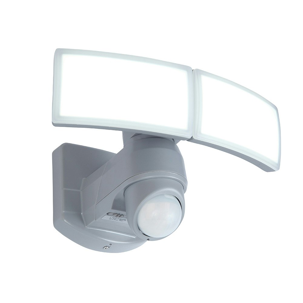 LED Außenwandleuchte Arc mit Sensor verstellbar IP44 Weiß 1