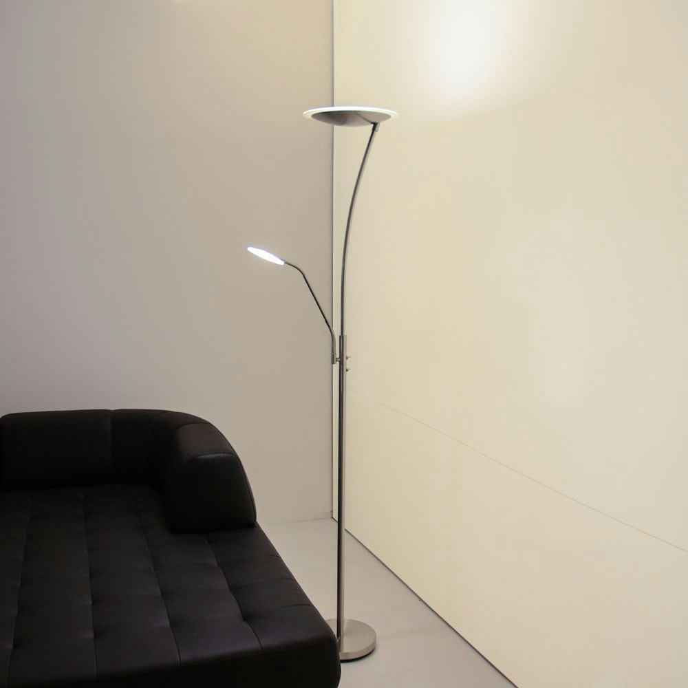 Penja LED Deckenfluter mit Lesearm 180cm 1870lm thumbnail 1