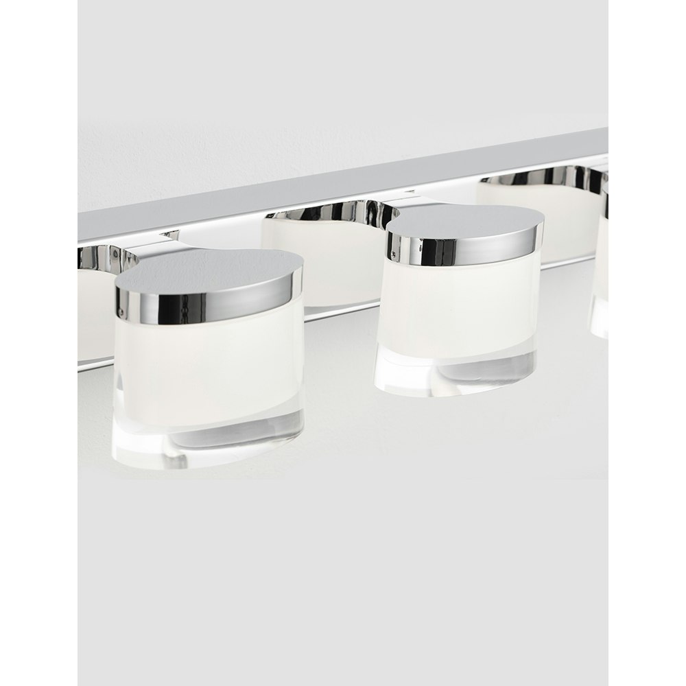 Nova Luce Sabia LED lampe de salle de bain 4-flamme chrome thumbnail 3