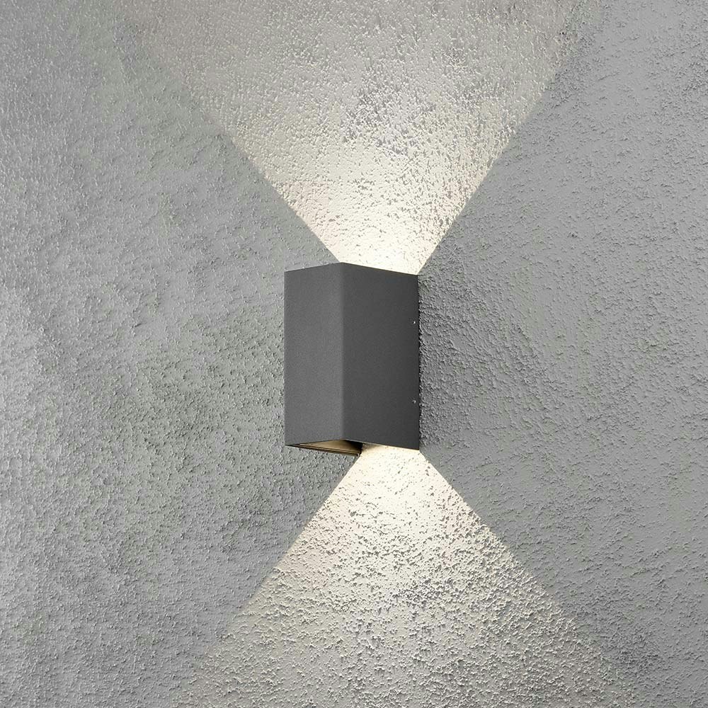 LED Außen-Wandlampe Cremona individuell verstellbarer Lichtaustritt Anthrazit zoom thumbnail 1