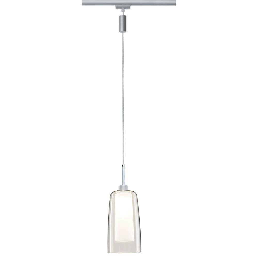 URail LED Pendulum Arido II 1x5W GU10 Klar Satin Glas 1