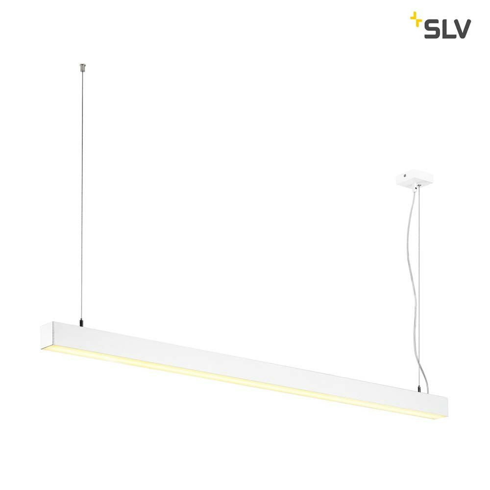 SLV Q-Line Single LED Pendelleuchte Weiß thumbnail 1