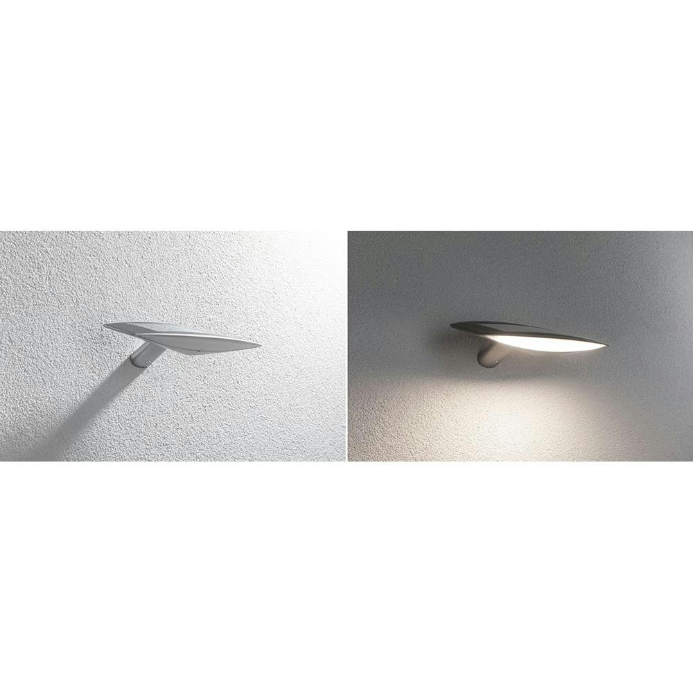 Solar LED Außenwandleuchte Kiran Bewegungssensor Weiß zoom thumbnail 4