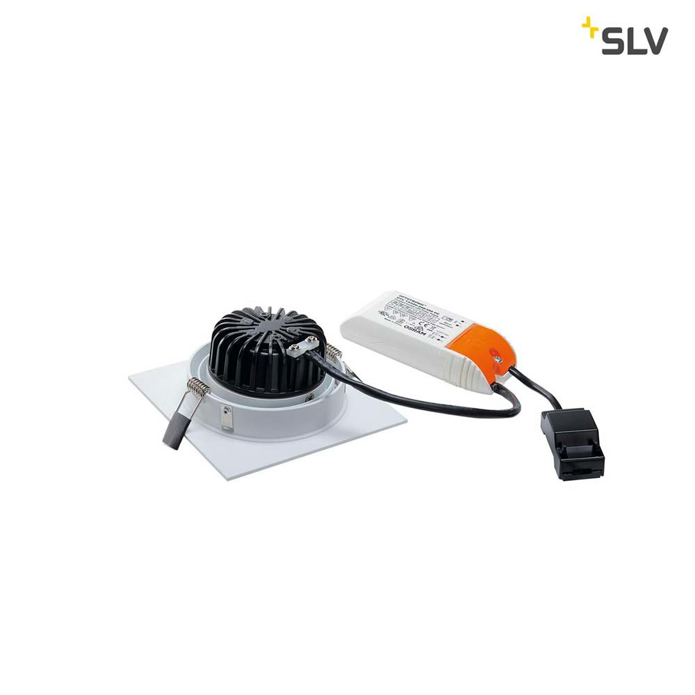 SLV New Tria LED Downlight Square Weiß 12W 38° 2700K thumbnail 3