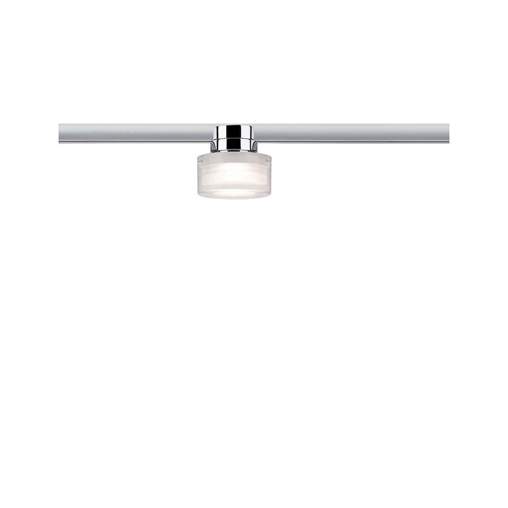 S.Luce URail Ceiling Topa Dot 1x5,2W Chrom Klar Satin 230V