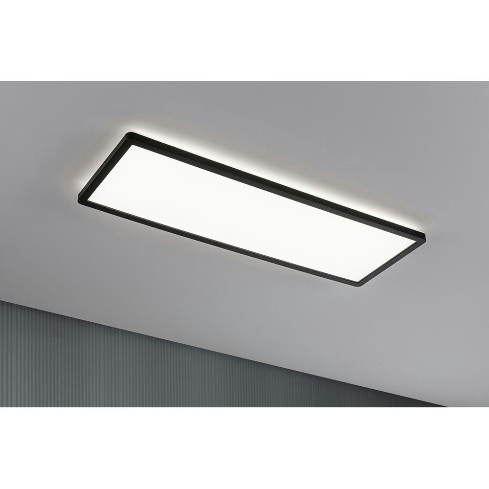 LED Decken Panel Atria Shine Schwarz mit 3 Stufen-Dimmer 1