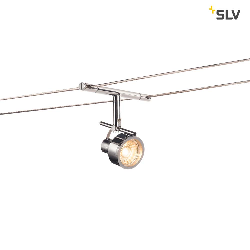 S.Luce SLV Saluna Seilleuchte für Tenseo 12V-Seilsystem QR-C51 Chrom