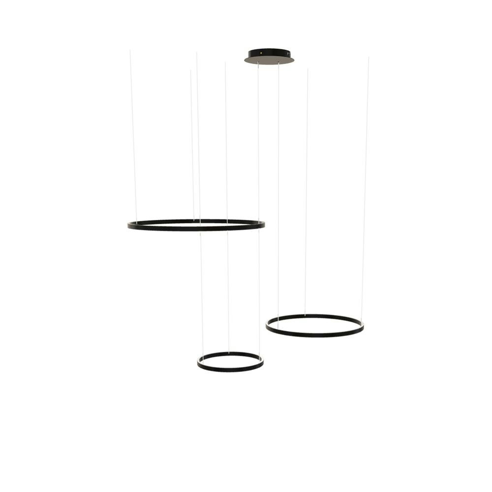 s.luce LED 3er-Ring Pendelleuchten Kombination Exzentrisch 1