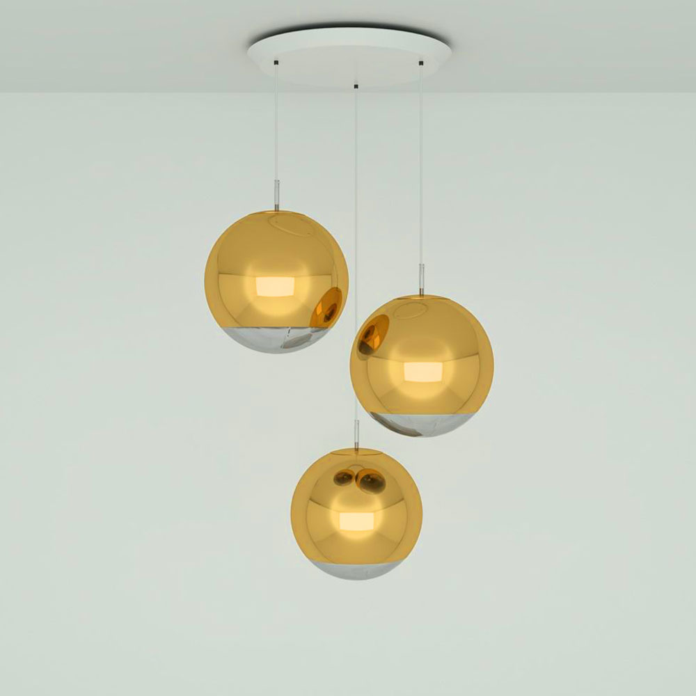 S.Luce Mirror Ball 40cm 3er Pendellampe