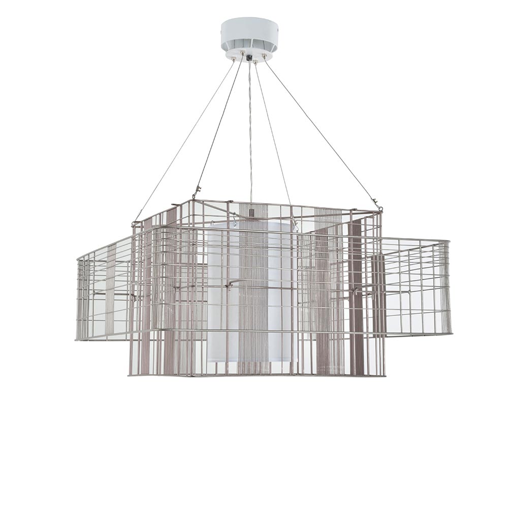 S.Luce Forestier Pendelleuchte Mesh Cubic 60cm