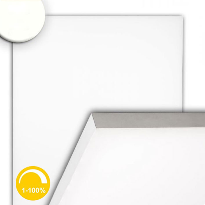 S.Luce LED Panel rahmenlos 600 Neutralweiß Dimmbar 5100lm Weiß