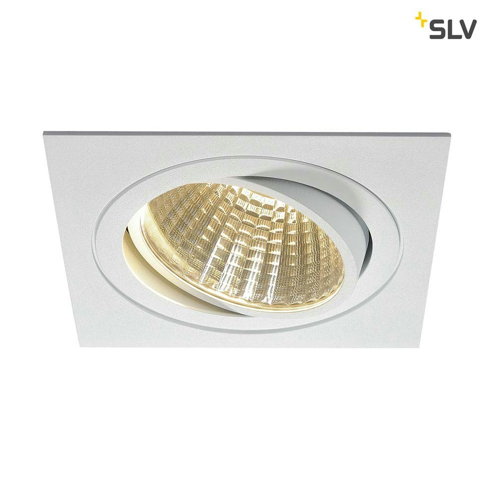 SLV New Tria LED Downlight Square Weiß 25W 30° 3000K thumbnail 1