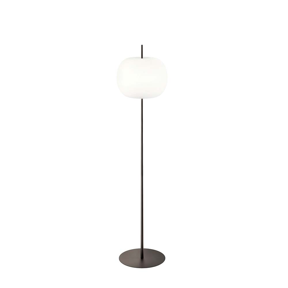 S.Luce Kundalini Stehlampe Kushi XL mit Opalglasschirm 183cm Dimmbar