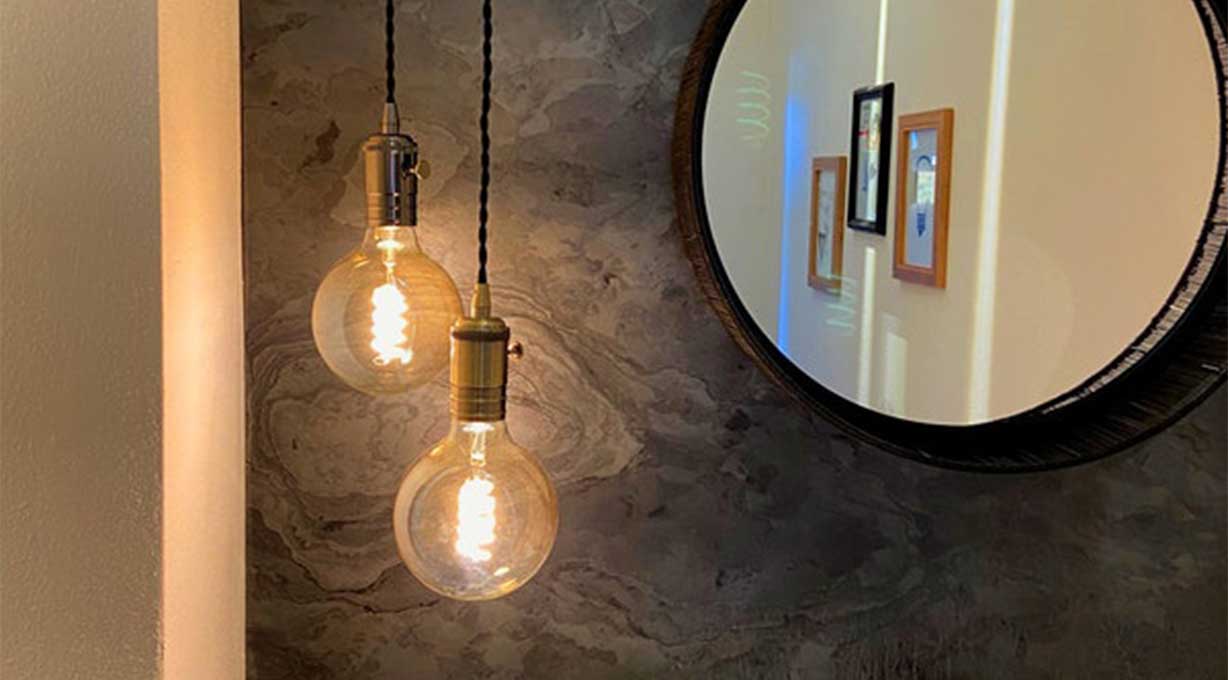 Retro Wand Leuchte SILBER GOLD gebürstet Wohn Zimmer Flur Industrie Stil Lampe 