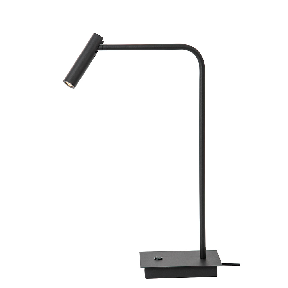 S.Luce Nova Luce Sicily LED Tischlampe Metall Schwarz