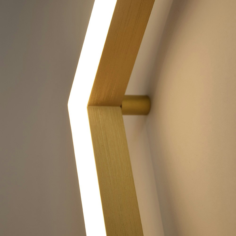 s.luce eckige LED-Deckenleuchte Hexa flach modern thumbnail 6