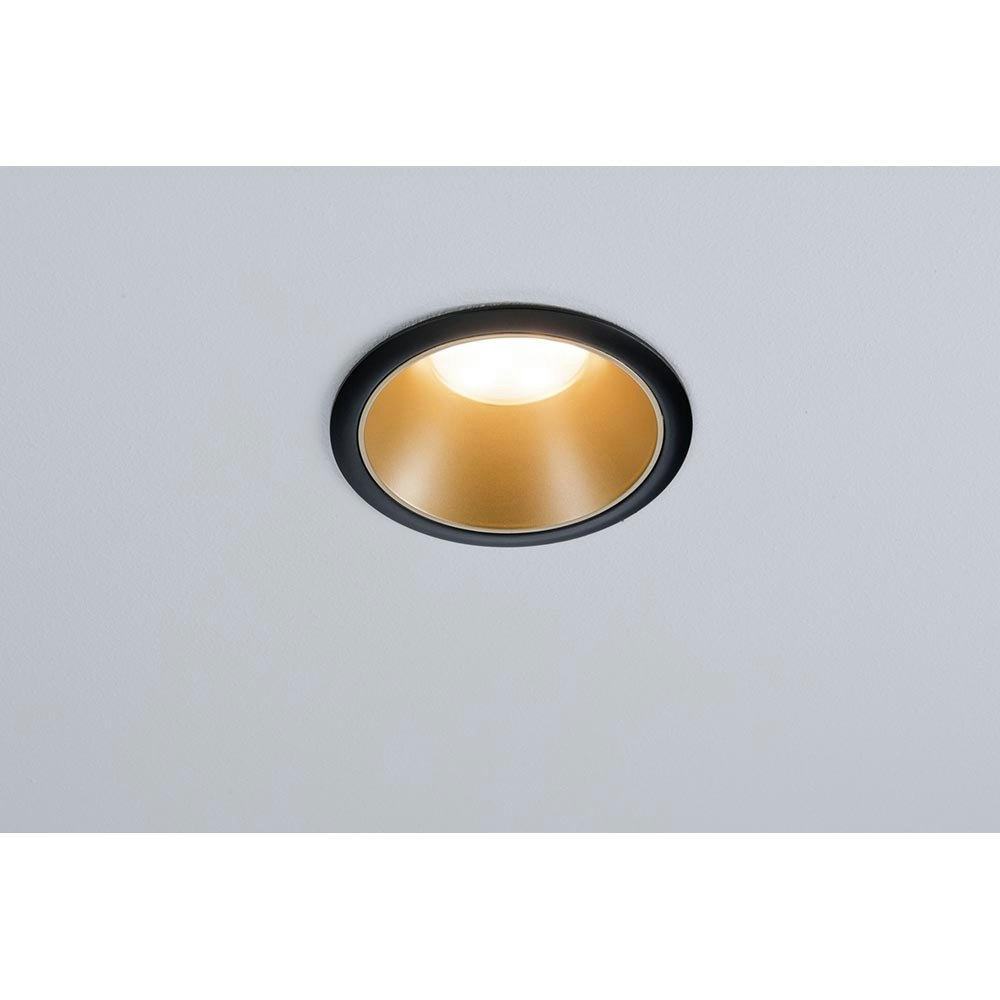LED Einbauleuchte Cole LED Basis-Set Schwarz, Gold IP44 zoom thumbnail 6