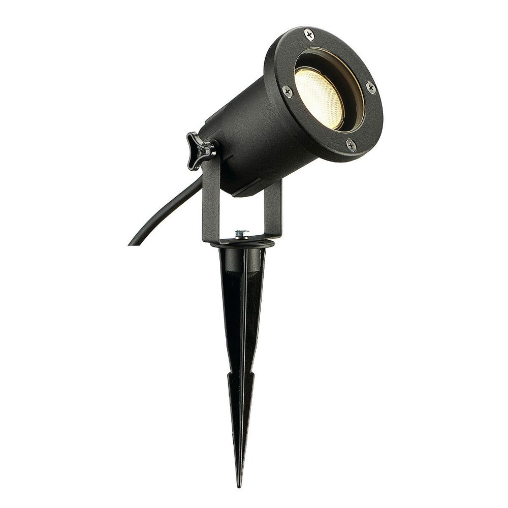 S.Luce SLV Nautilus Spike XL Strahler inkl. 1,5m Kabel mit Stecker Schwarz