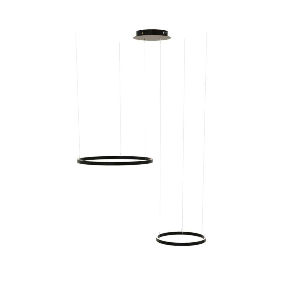 s.luce LED combinazione di lampade a sospensione a 2 anelli Eccentrica 1