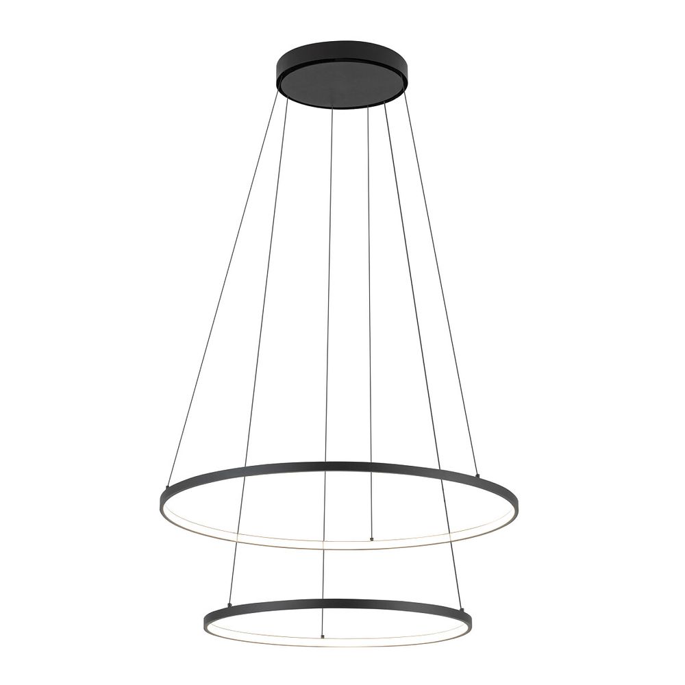 S.Luce LED Pendelleuchte Circolo Ø 60cm 3000K Schwarz