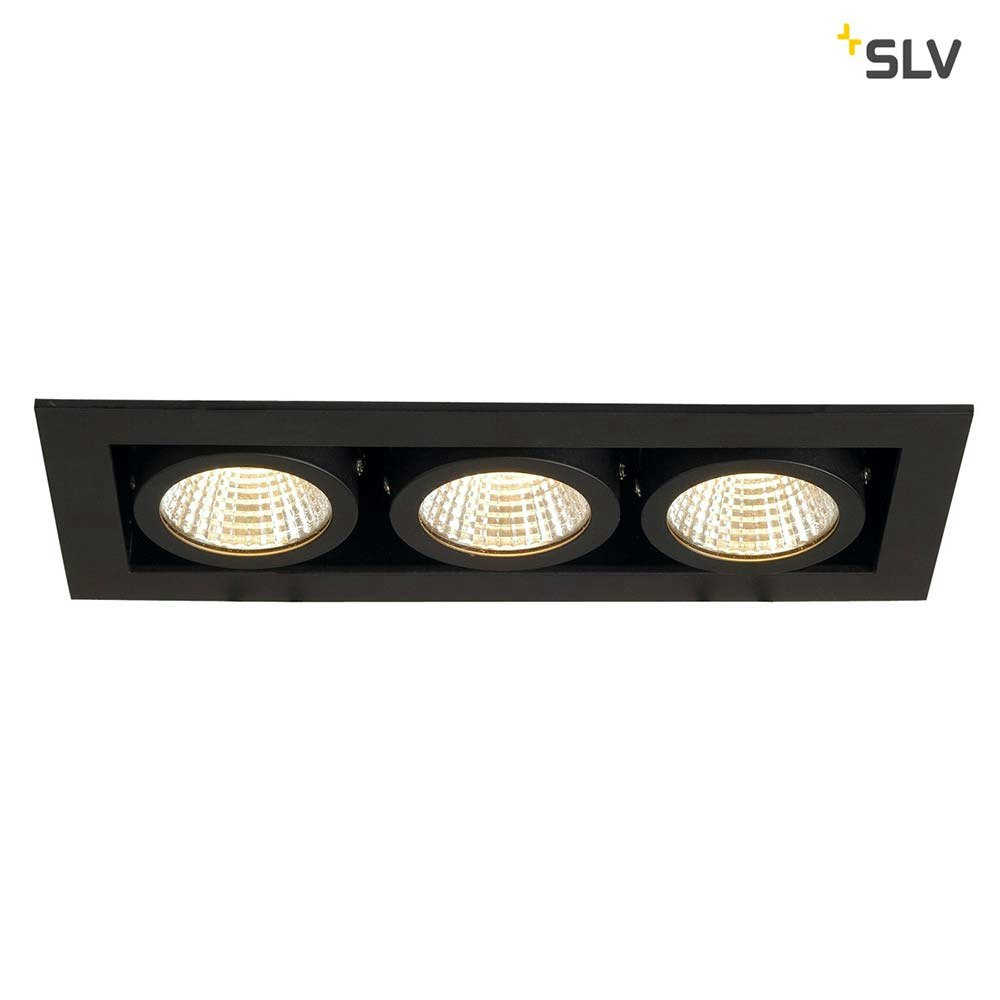SLV Kadux LED Triple DL Set Schwarz 38° 3000K inkl. Treiber thumbnail 5